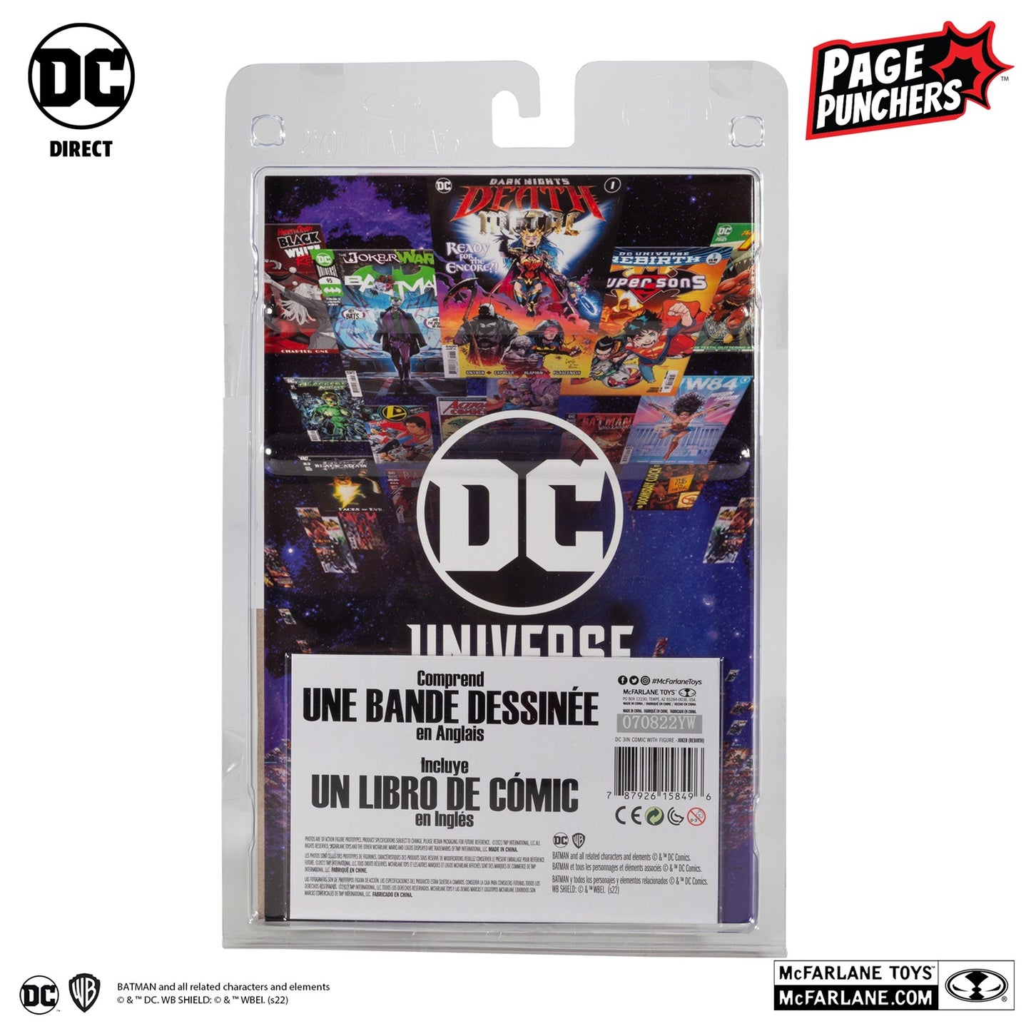 Batman (Comic), comic Joker avec figurine 3" du Joker Page Punchers (DC Direct)
