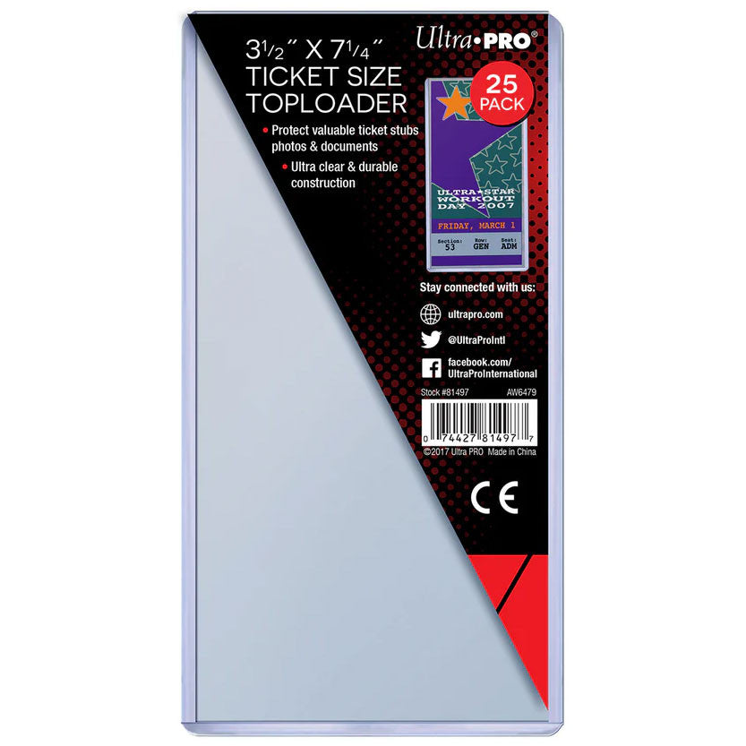Ultra PRO, toploader 3.5" x 7.25", paquet de 25 (81497)