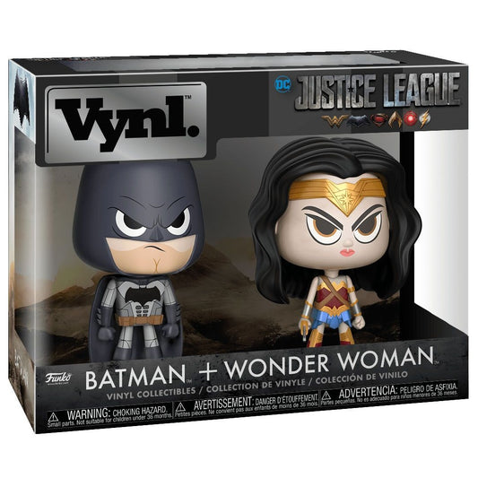 Justice League, figurines Vynl Batman & Wonder Woman (Funko)
