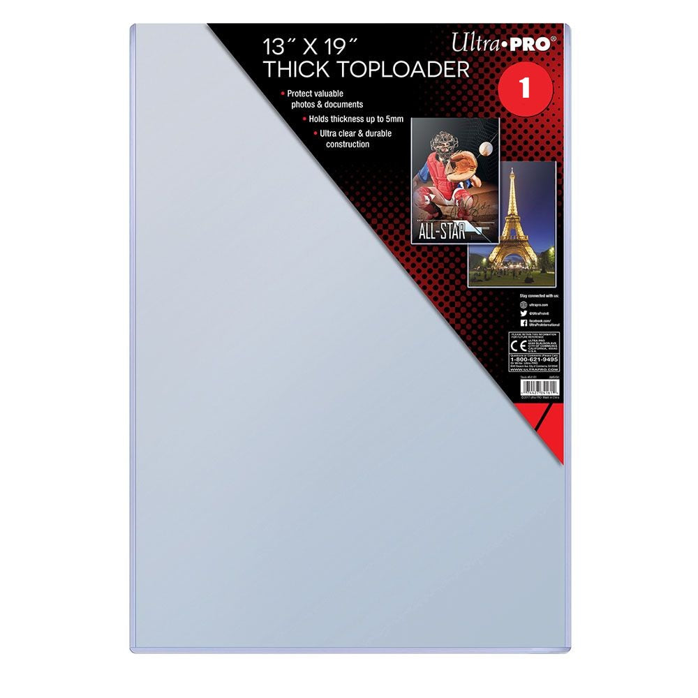 Ultra PRO, 13" x 19" 5mm thick toploader single unit (84161)