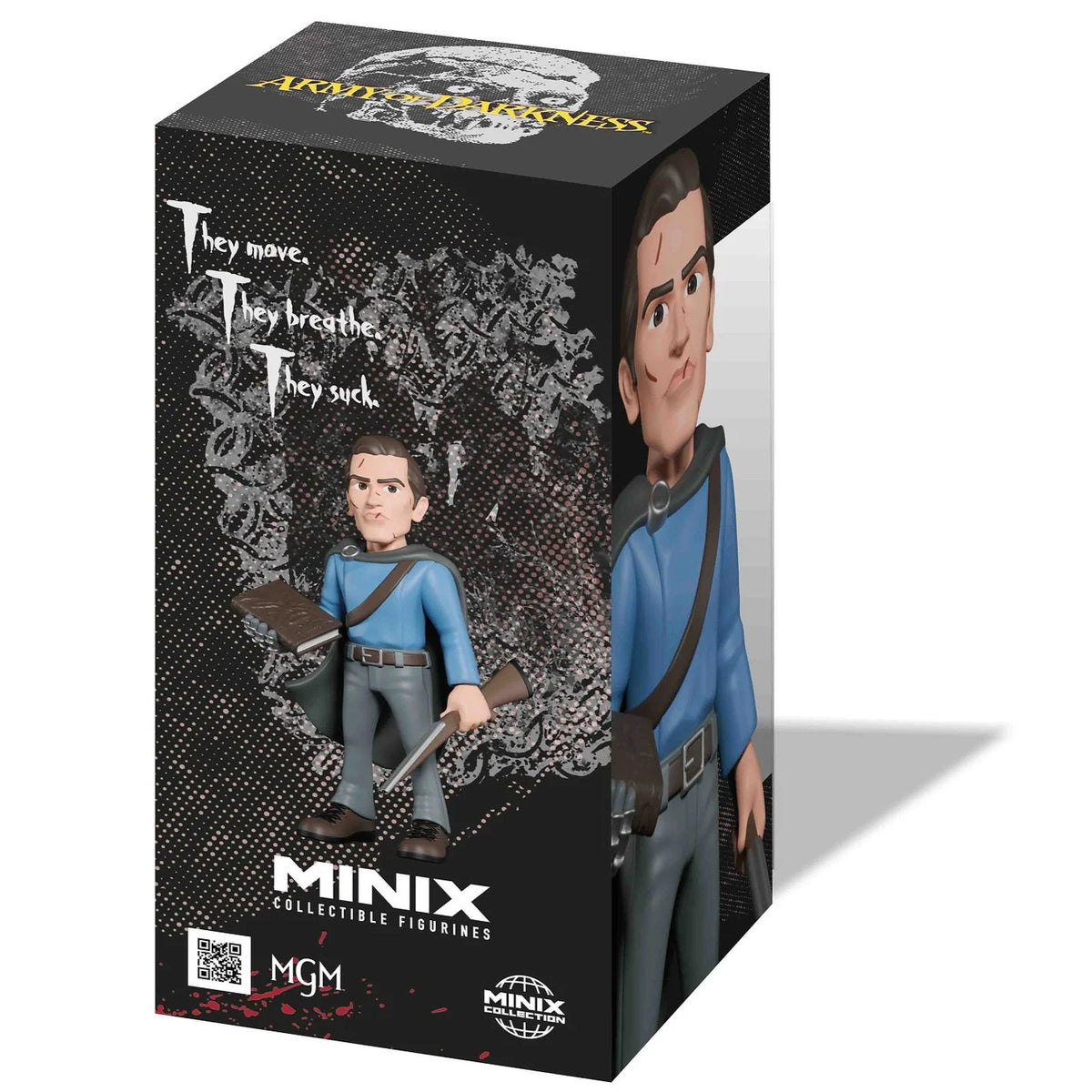 Army of Darkness, figurine Minix de Ashley "Ash" Williams vue de l'arrière de la boite