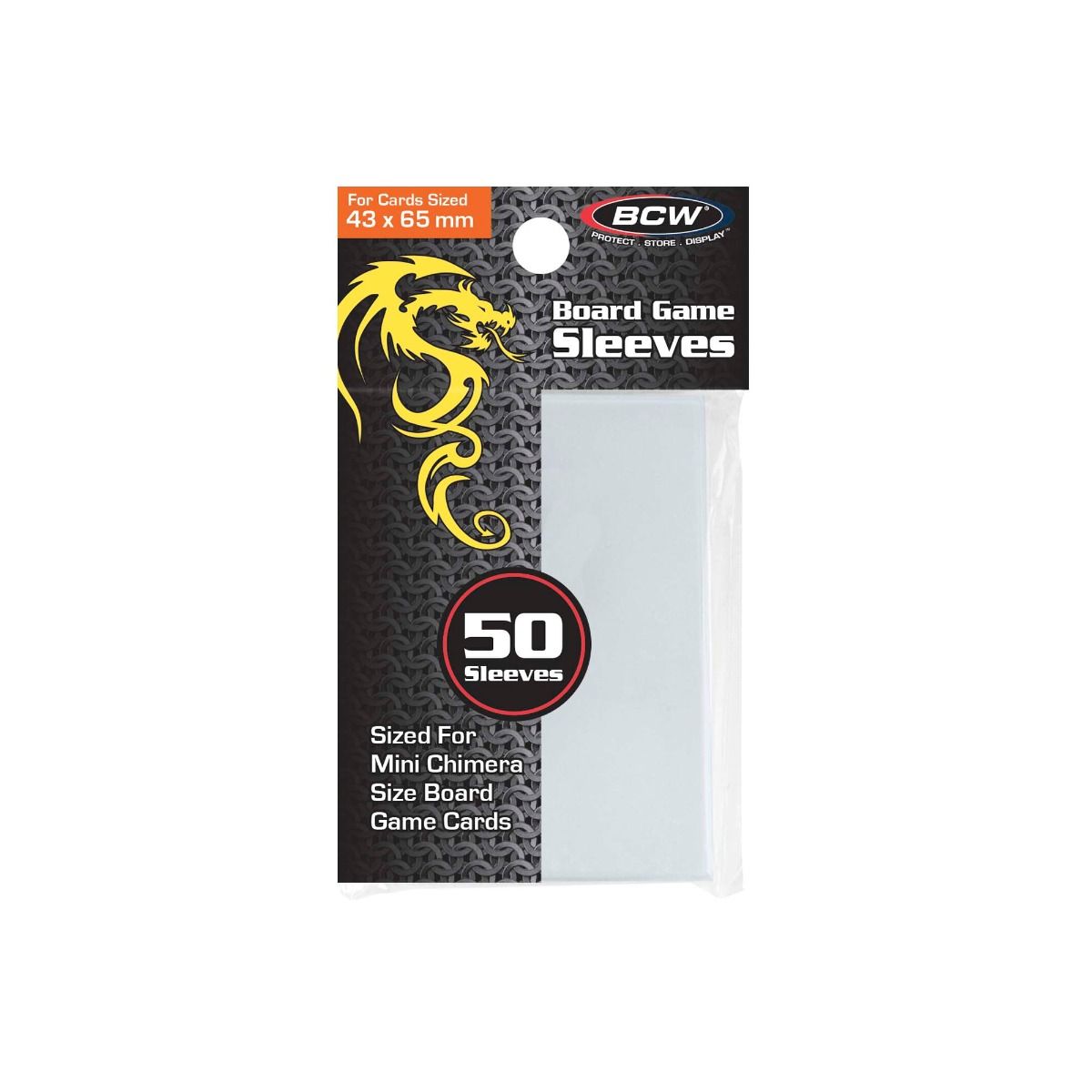 BCW, Mini Chimera sleeves, Pack of 50 (1-BG-43X65)