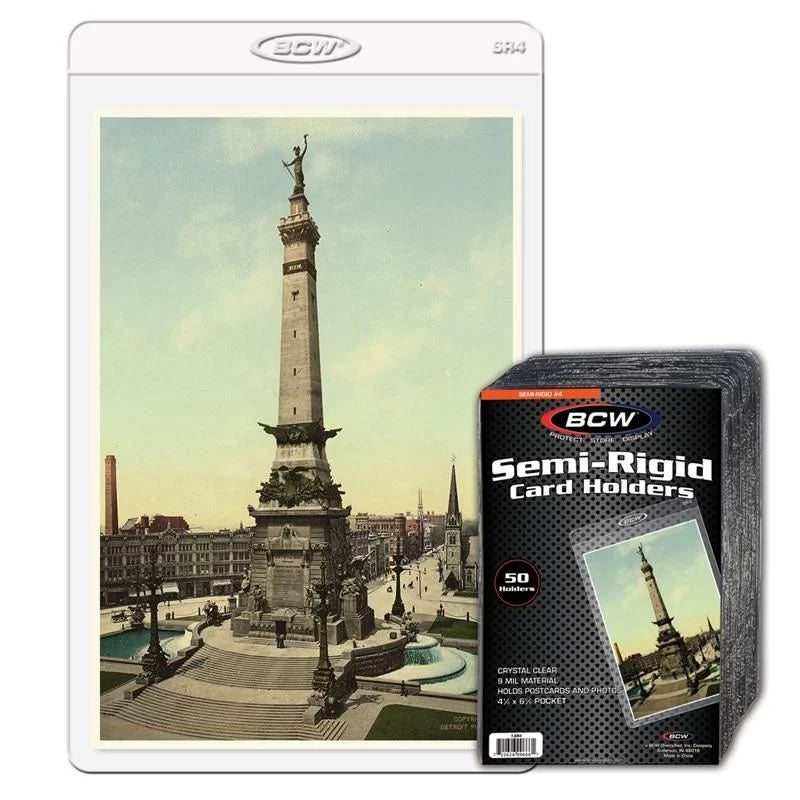BCW, semi-rigid 4 1/2" x 6 5/8", paquet de 50 (1-SR4)