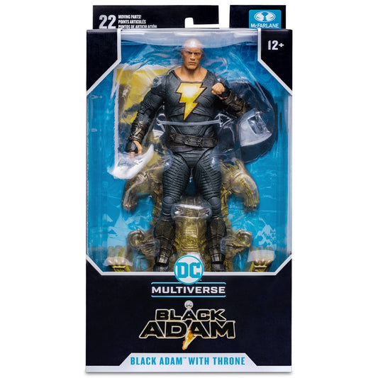 Black Adam, figurine 7" Black Adam avec trône (McFarlane)