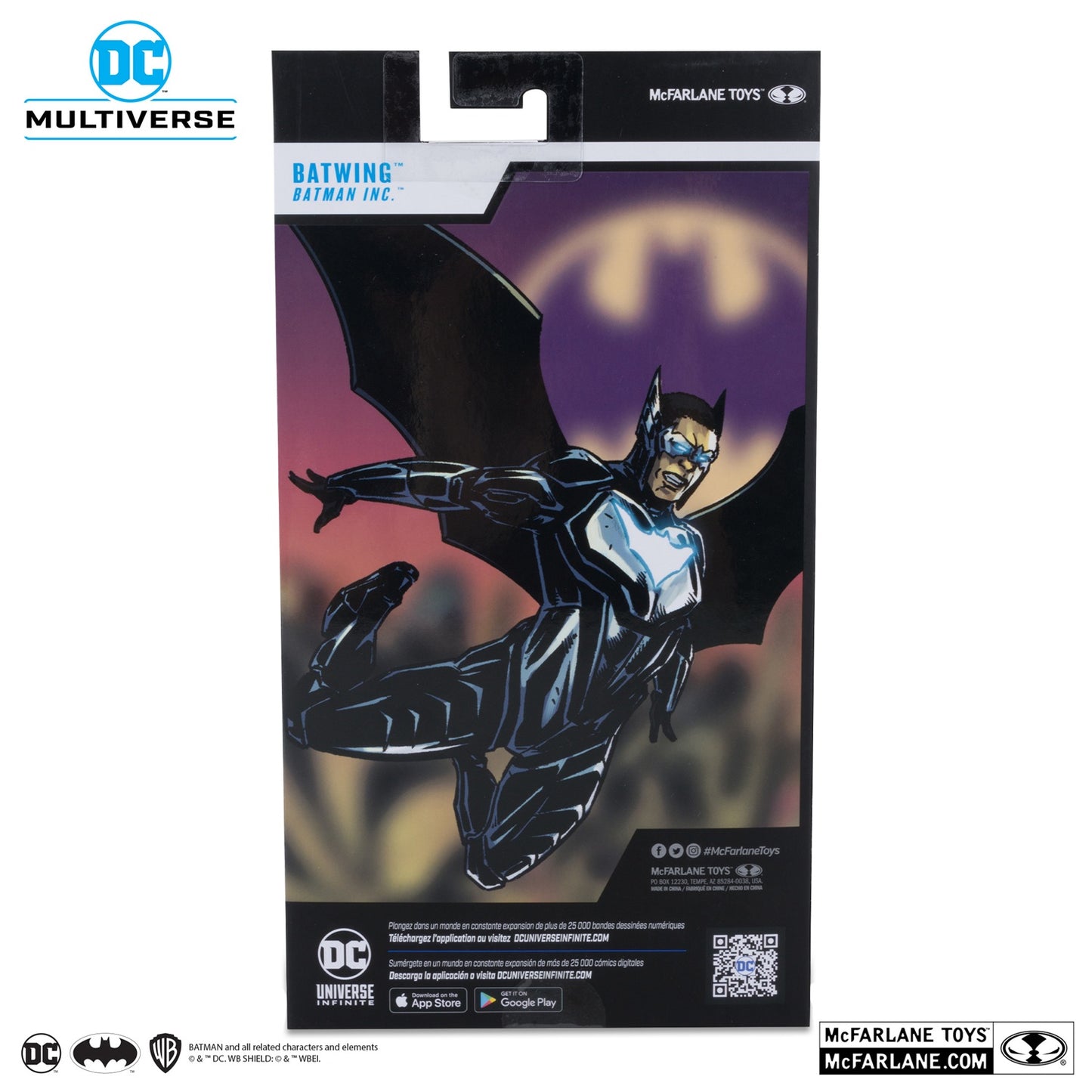Batman Inc figurine Batwing McFarlane arrière de la boite