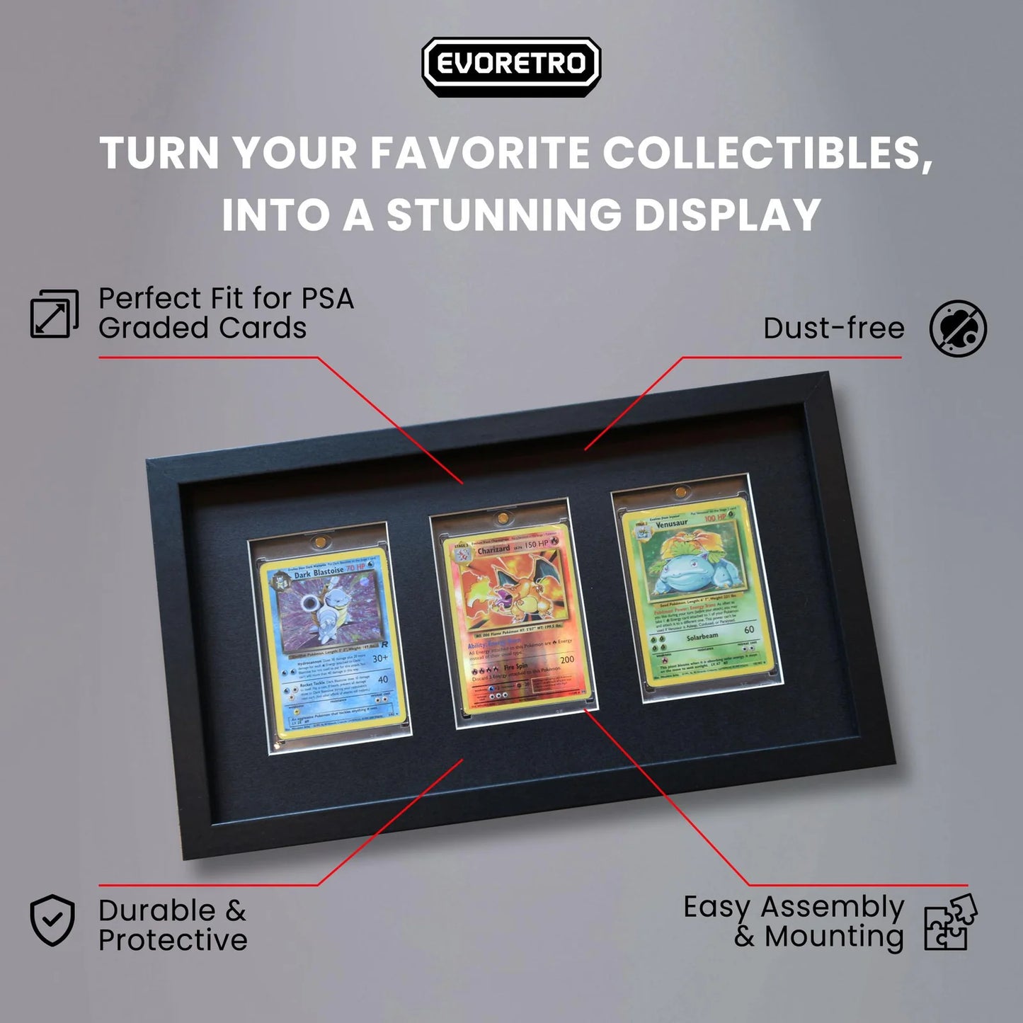 Evoretro, frame for 3 cards (EVO-8638)