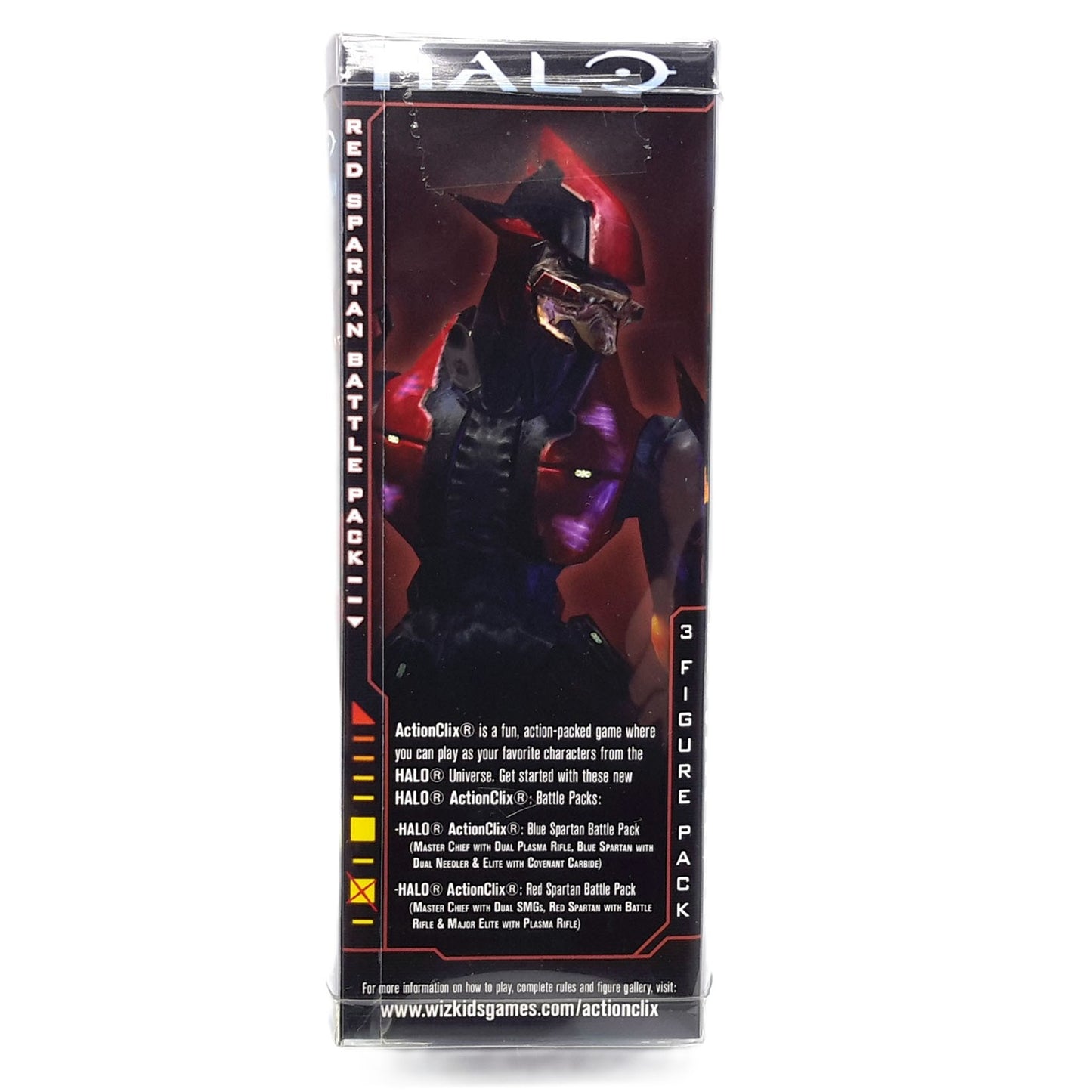 Halo Red Spartan Battle pack Action Clix vu de dos