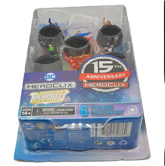Justice League, ensemble de 6 figurines HeroClix 15th anniversaire (WizKids)