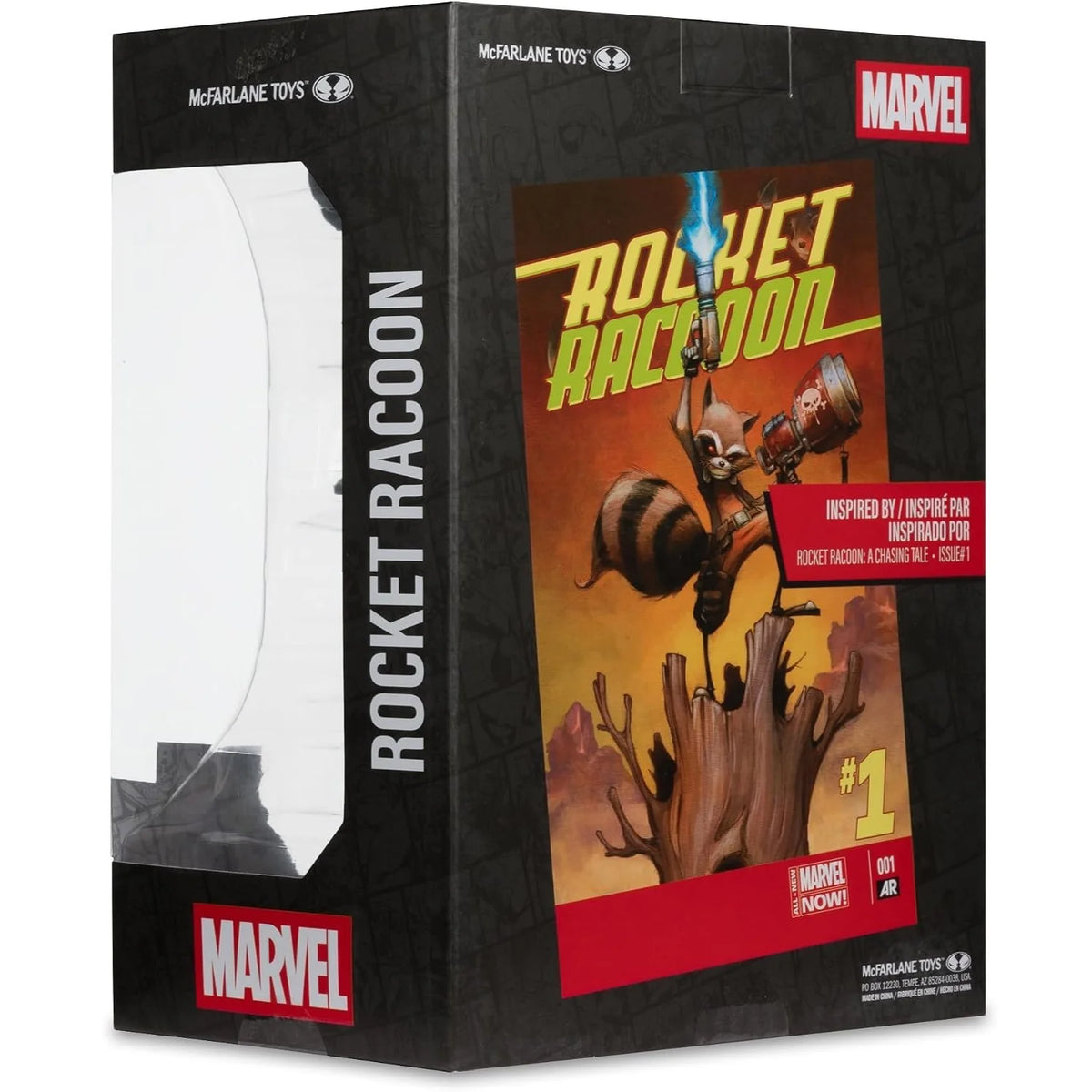 Marvel Collection 1:6, figurine de Rocket Racoon arrière de la boite