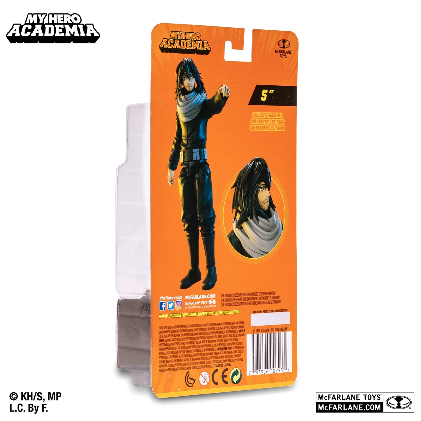 My Hero Academia figurine Shota Aizawa boite de dos