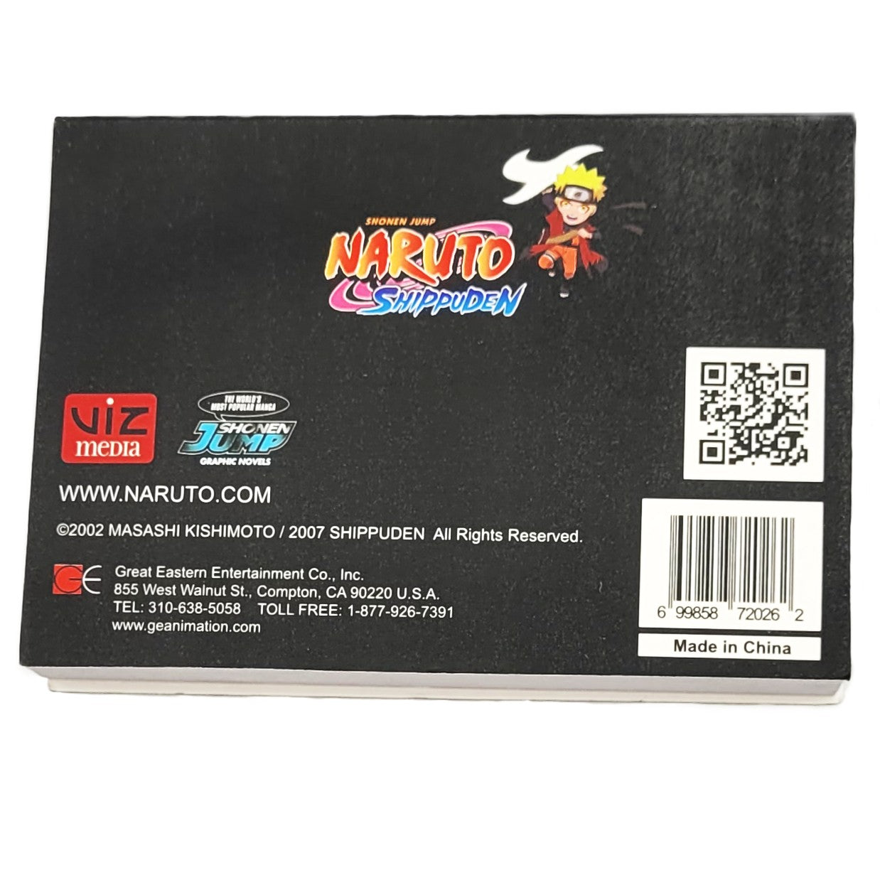 Notepad Naruto derrière