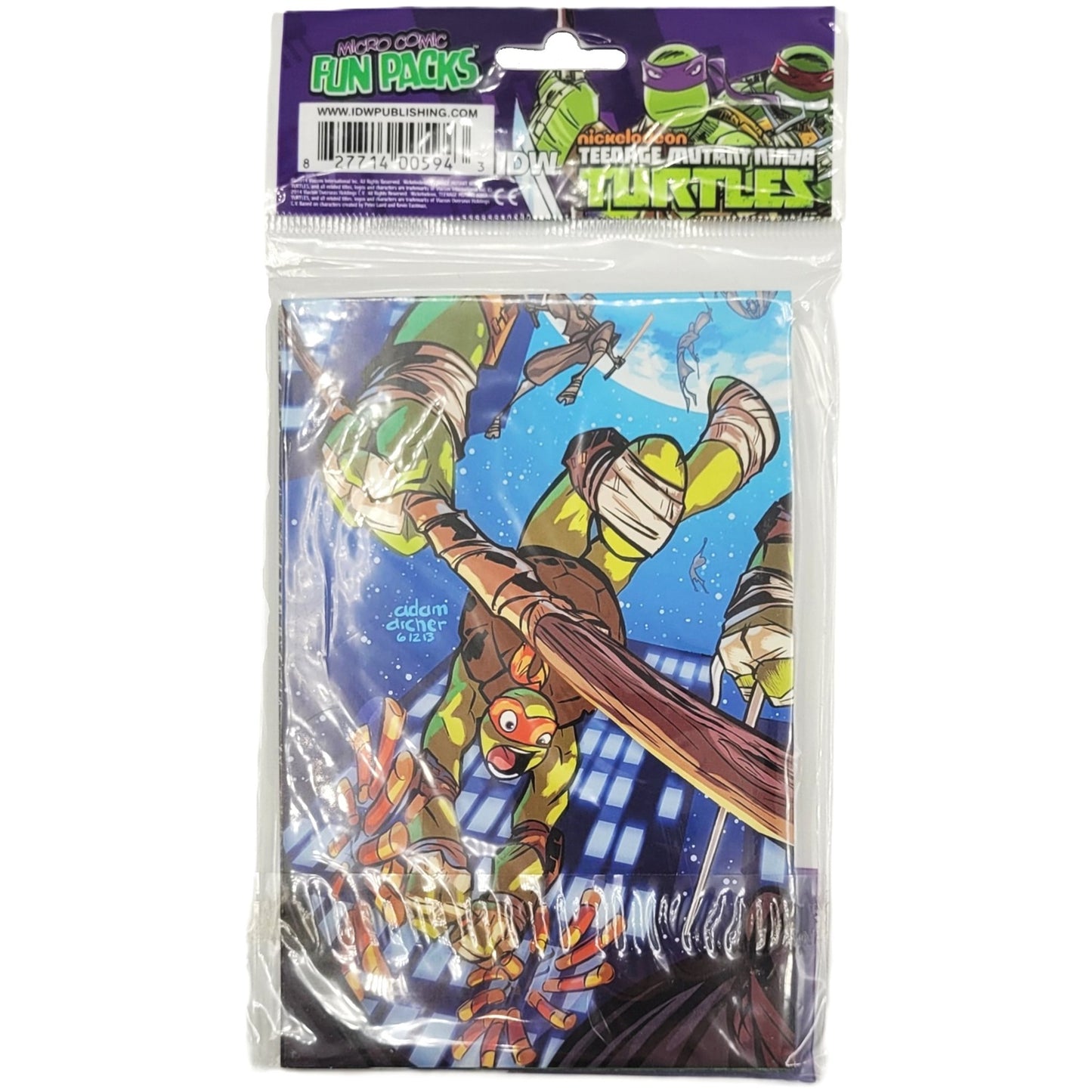 Les tortues ninja micro comic fun pack Raphael arrière