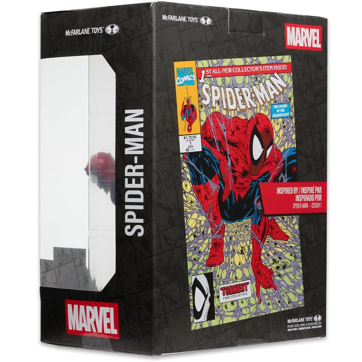 Marvel Collection, figurine Spider-Man arrière de la boite