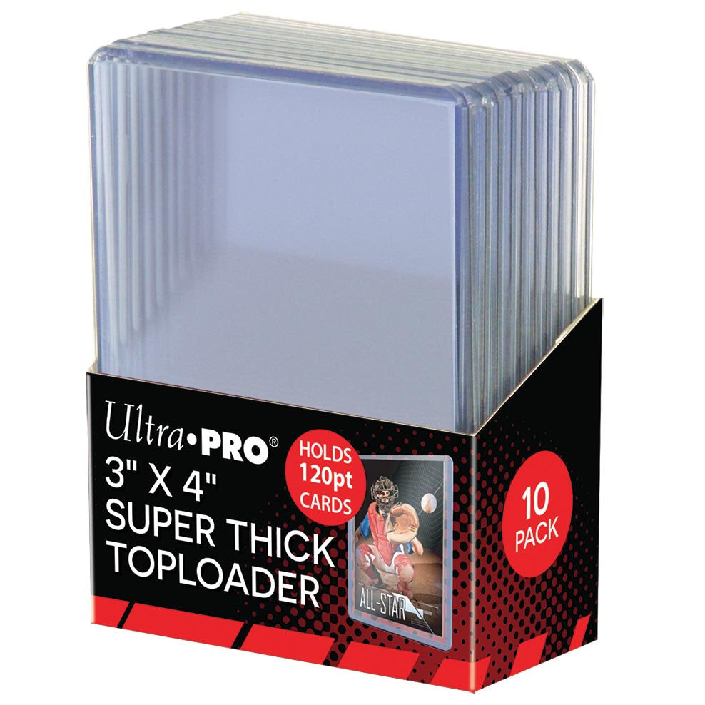 Ultra PRO, toploader 3" x 4" 120pt, 10-count pack (82301)