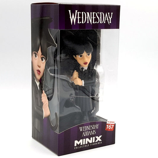 Wednesday (TV), Minix 4.5" Wednesday Addams with Umbrella Figure No. 167 (Minix)