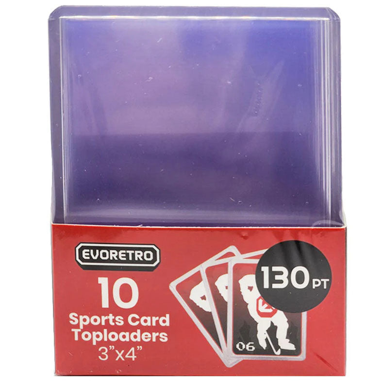 Evoretro, toploader 3" x 4" 130pt, paquet de 10 (EVO-0397)