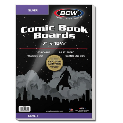 BCW, carton comic Silver, paquet de 100 (1-BBSIL)