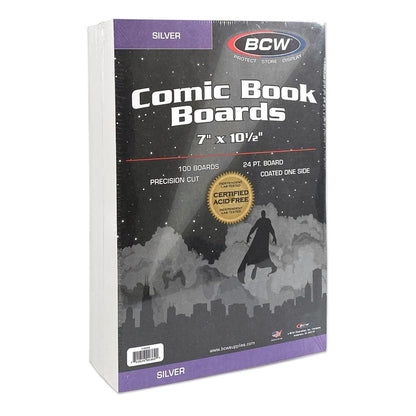 BCW, carton comic Silver, paquet de 100 (1-BBSIL)