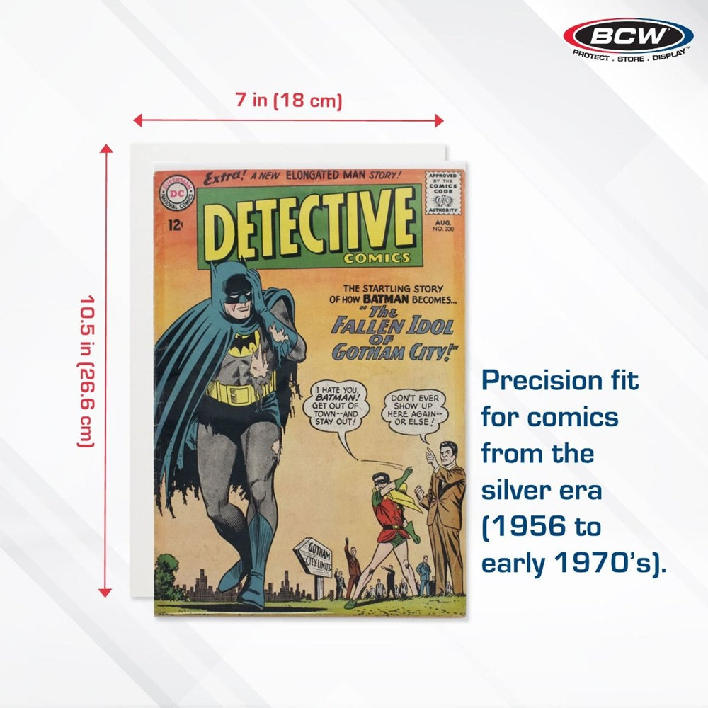 BCW, carton comic Silver, paquet de 100 (1-BBSIL)