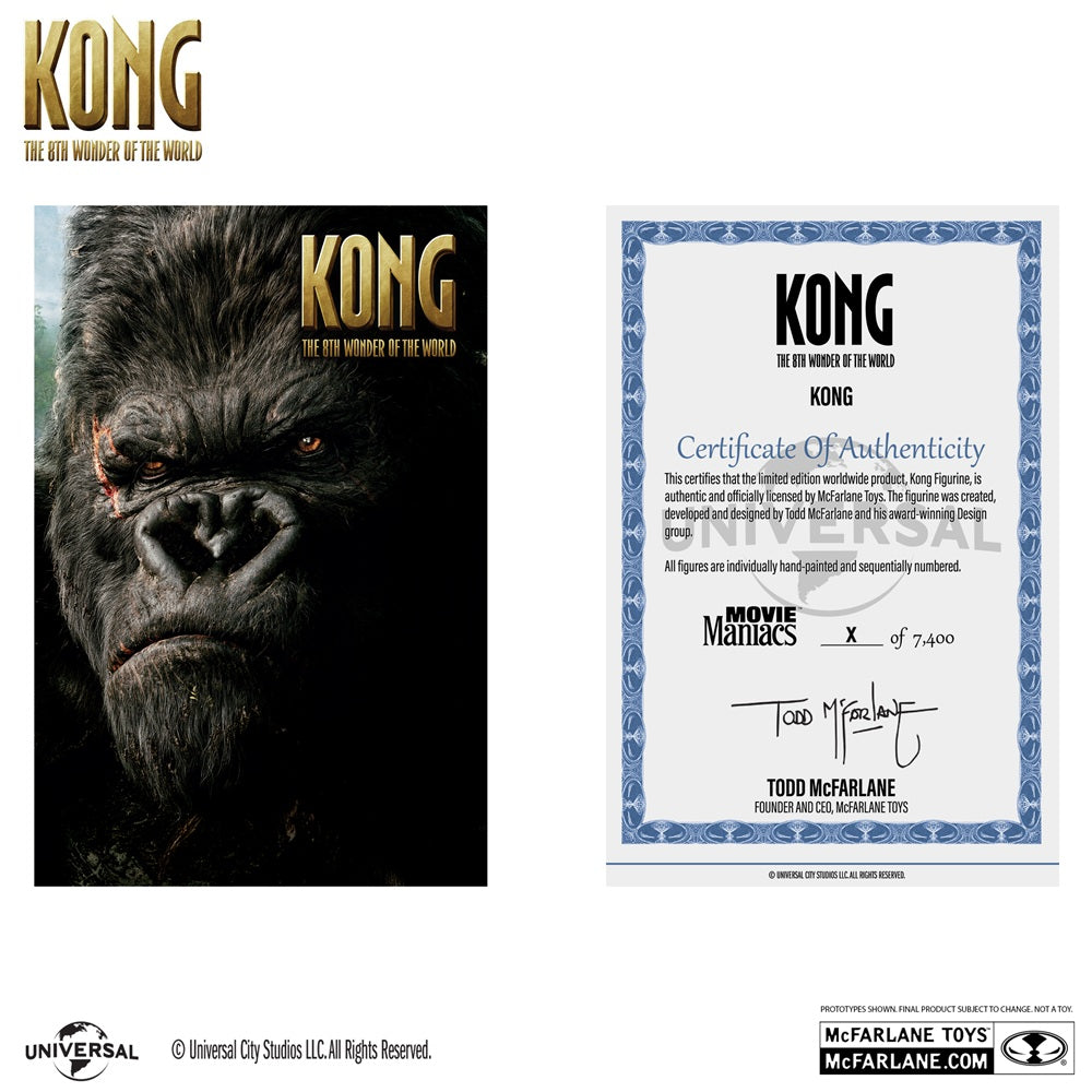 King Kong (2005), figurine 6" Kong Movie Maniacs (McFarlane)