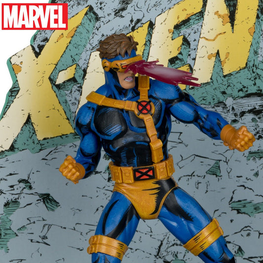 Marvel Collection, figurine Cyclops par McFarlane en gros plan