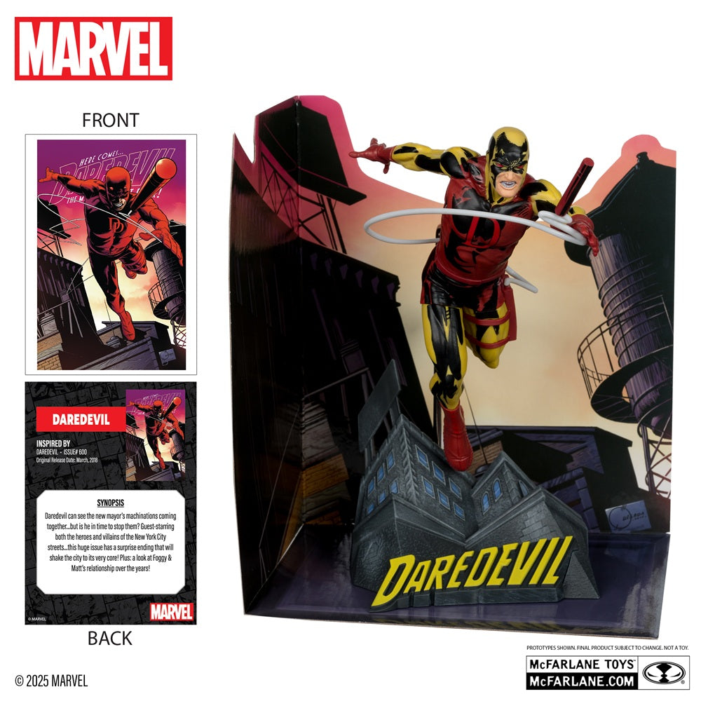 Marvel collection figurine Daredevil Platinum Edition avec la carte