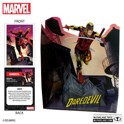 Marvel collection figurine Daredevil Platinum Edition avec la carte