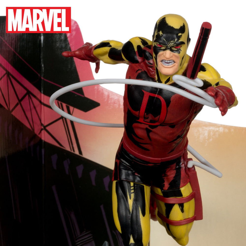 Marvel collection figurine Daredevil Platinum Edition gros plan