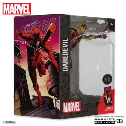 Marvel collection figurine Daredevil Platinum Edition arrière de la boite