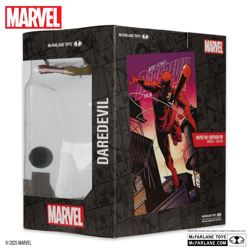 Marvel collection figurine Daredevil Platinum Edition boite de 3/4