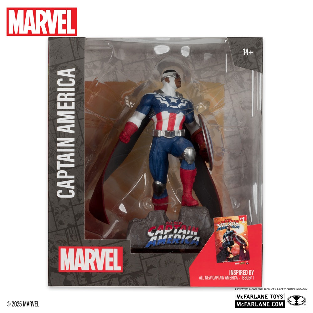 Marvel Collection, figurine Captain America par McFarlane en boite