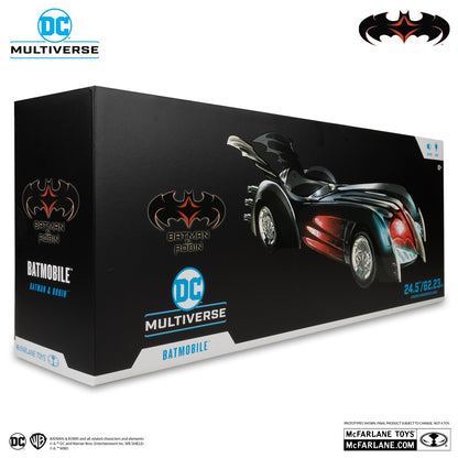 Batman & Robin, batmobile 24" avec sons et lumières (McFarlane) devant de la boite
