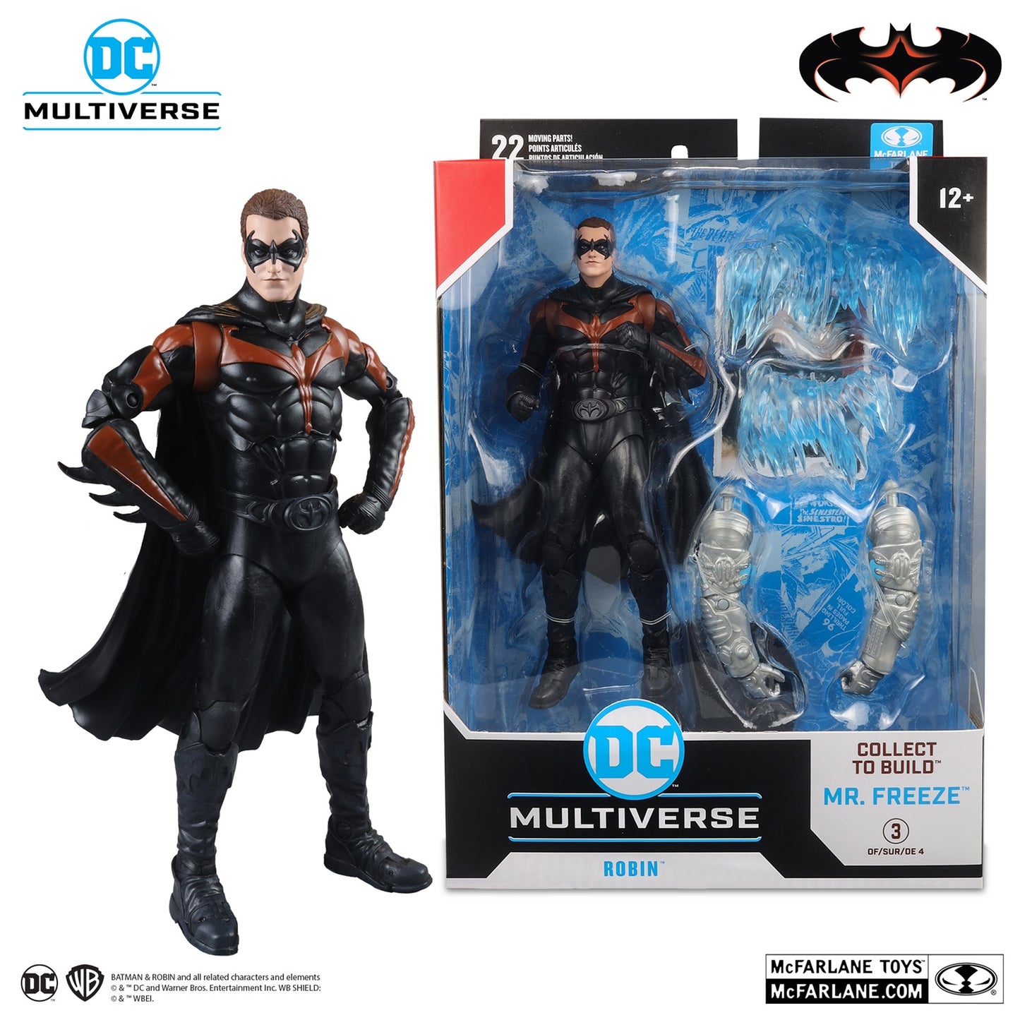 Batman & Robin, 7" Robin "collect to build" figure 3/4 (McFarlane)