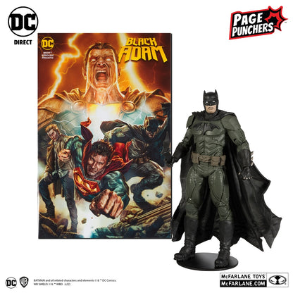 Black Adam (Comic), figurine 7" Batman avec comic (McFarlane)