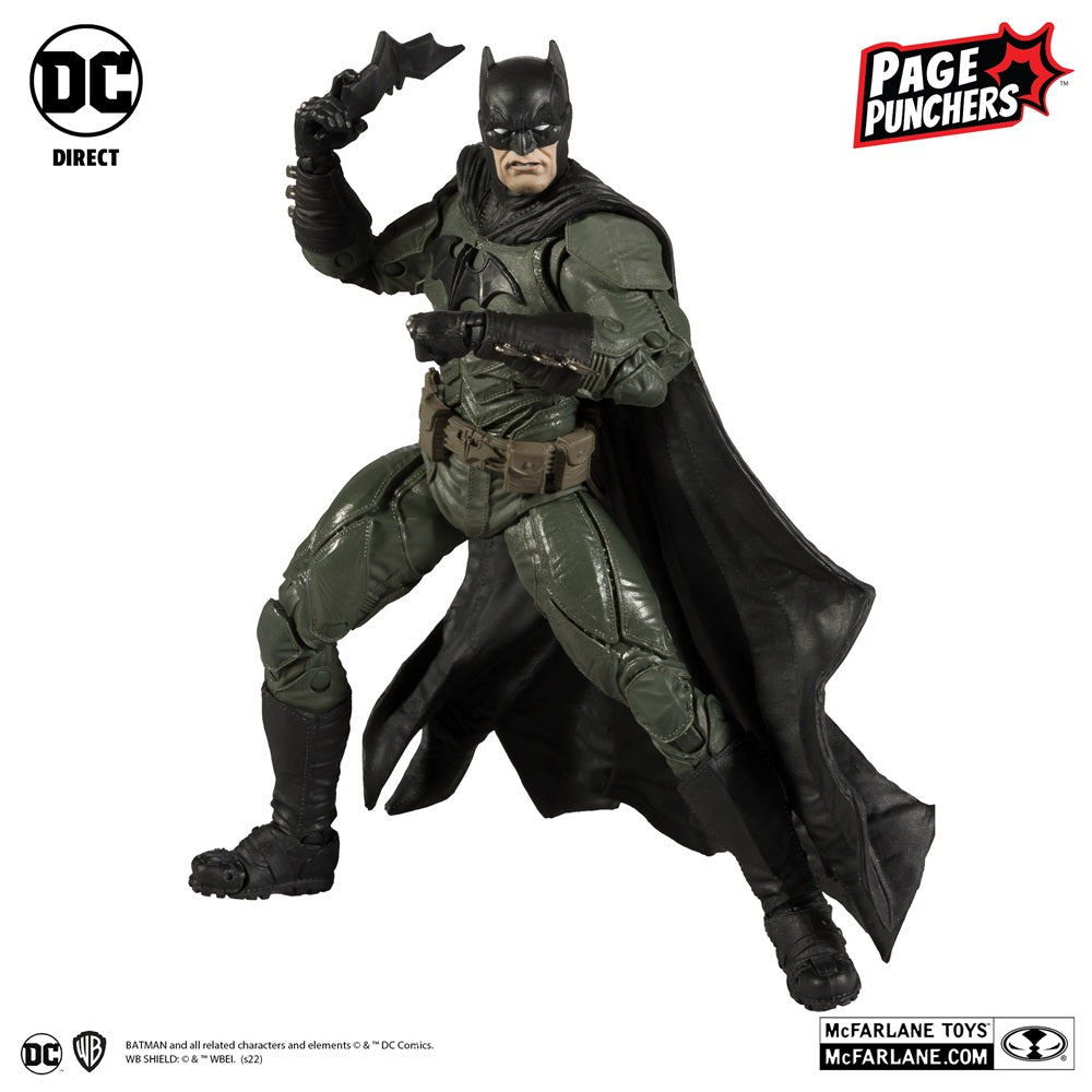 Black Adam (Comic), figurine 7" Batman avec comic (McFarlane)