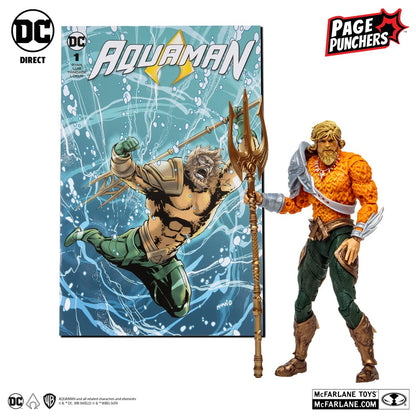 Aquaman (Comic), figurine 7" Aquaman avec comic (McFarlane)