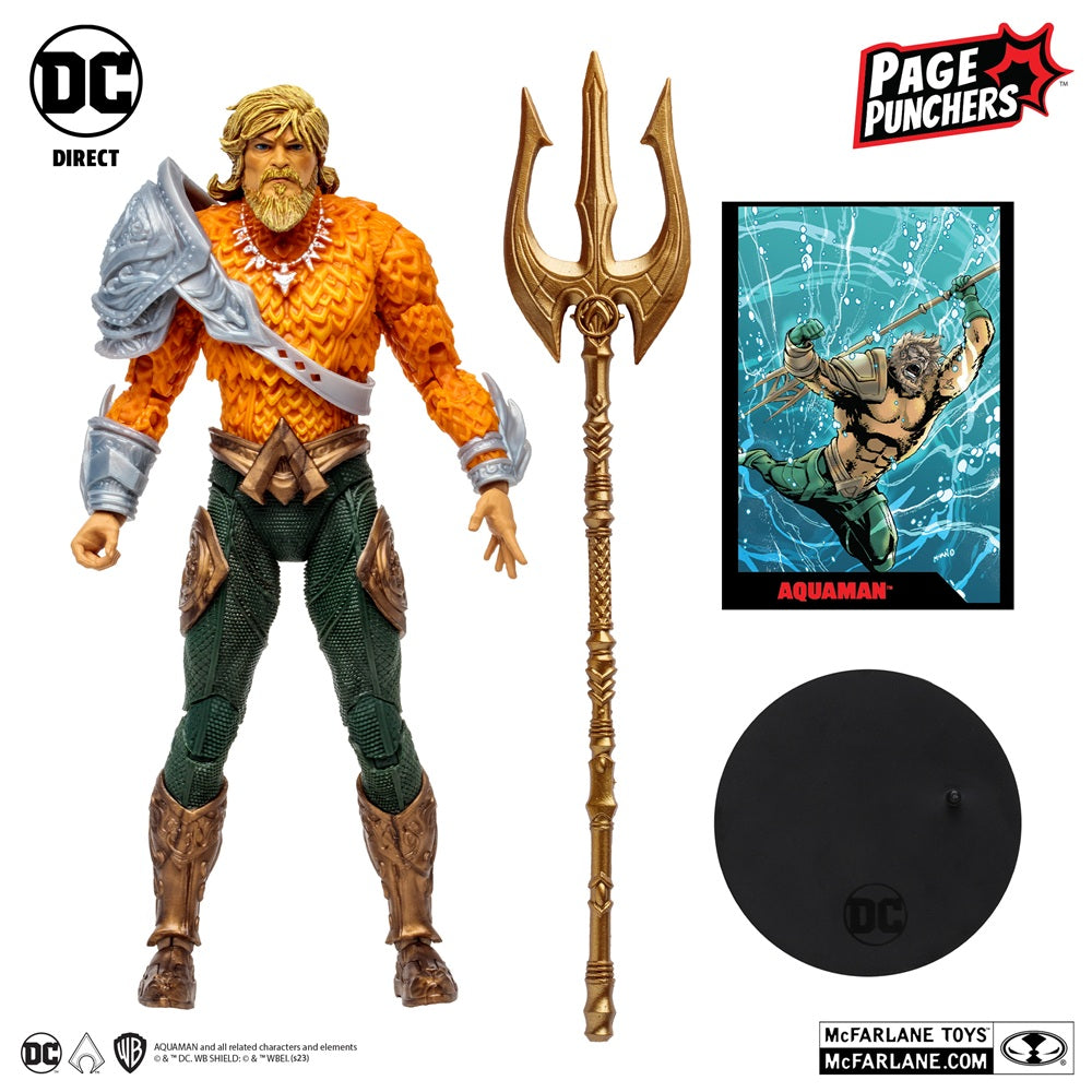 Aquaman (Comic), figurine 7" Aquaman avec comic (McFarlane)