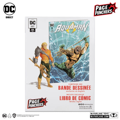 Aquaman (Comic), figurine 7" Aquaman avec comic (McFarlane)