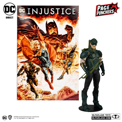 Injustice 2 (Comic), figurine 7" Green Arrow avec comic (McFarlane)