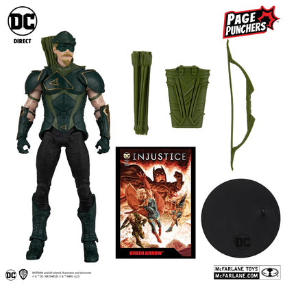 Injustice 2 (Comic), figurine 7" Green Arrow avec comic (McFarlane)