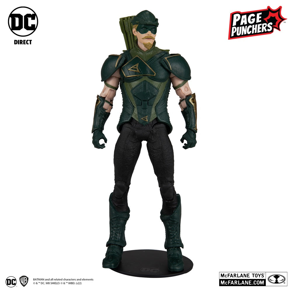 Injustice 2 (Comic), figurine 7" Green Arrow avec comic (McFarlane)