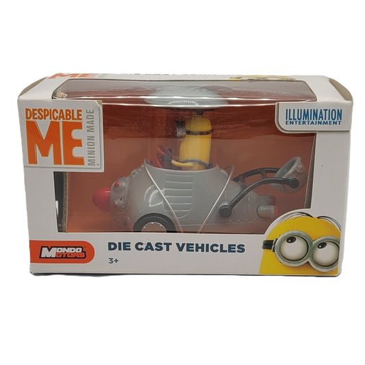Despicable Me, mini Minion car in grey car (Mondo Motors)