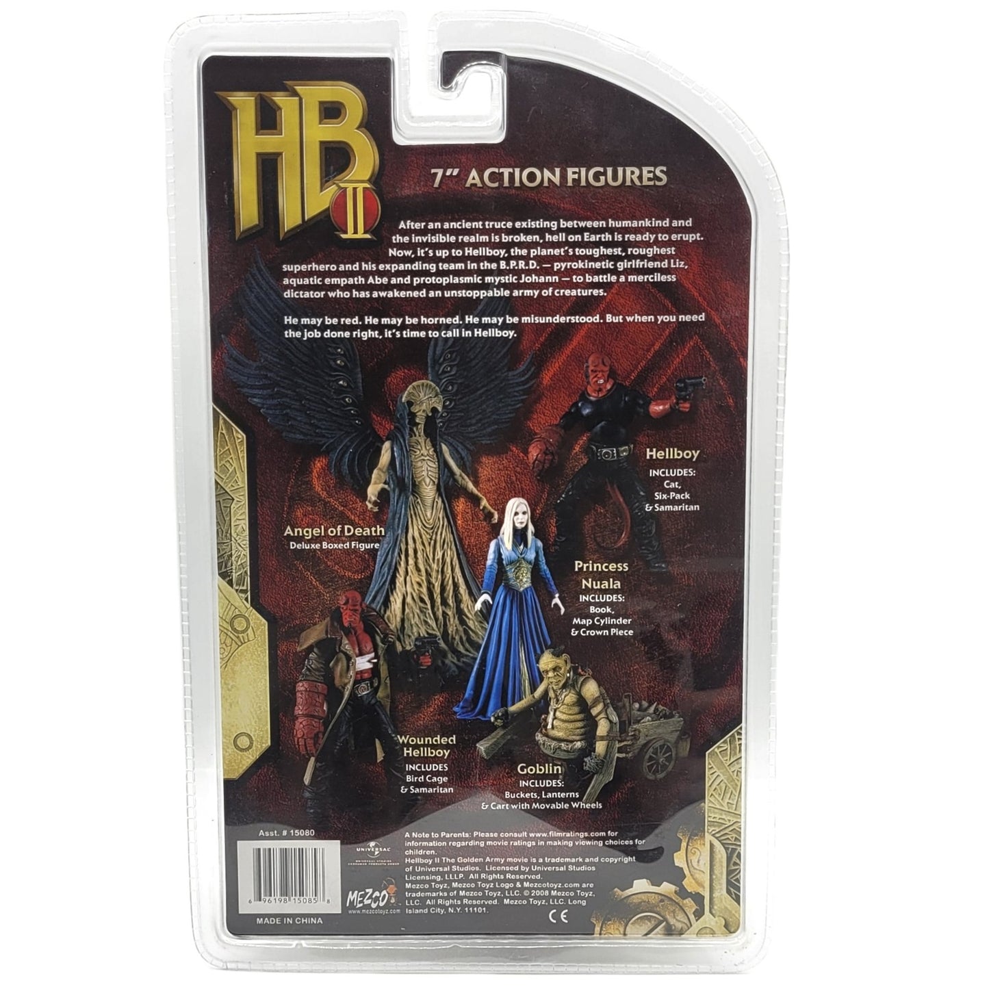 Hellboy 2, figurine Goblin arrière de la boite 