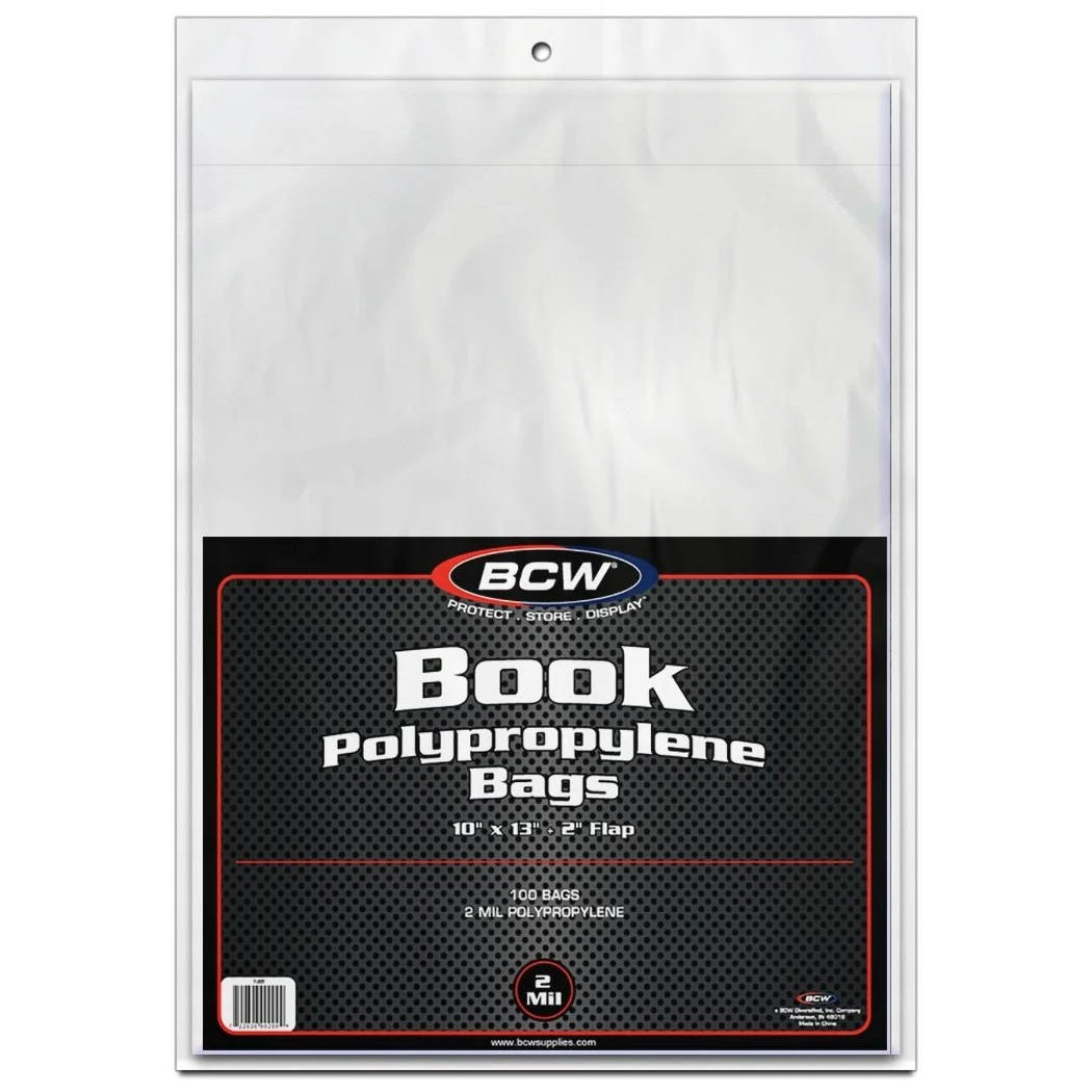 BCW, sacs polypropylène 10" x 13", paquet de 100 (1-BB)
