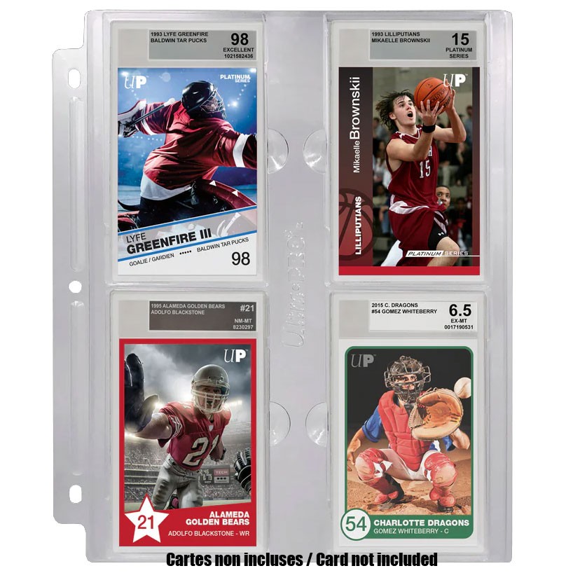 Ultra PRO, page rigide 4 cartes gradées PSA (85757)