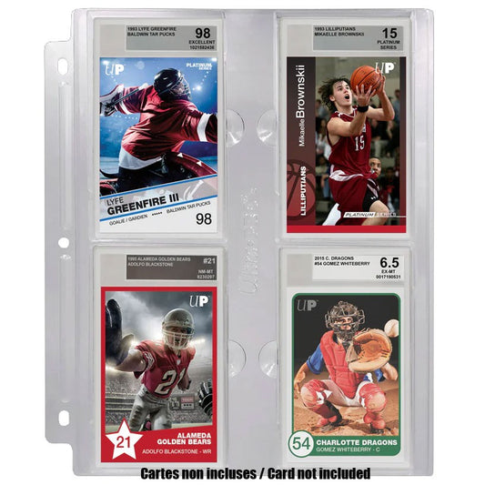 Ultra PRO, page rigide 4 cartes gradées PSA (85757)