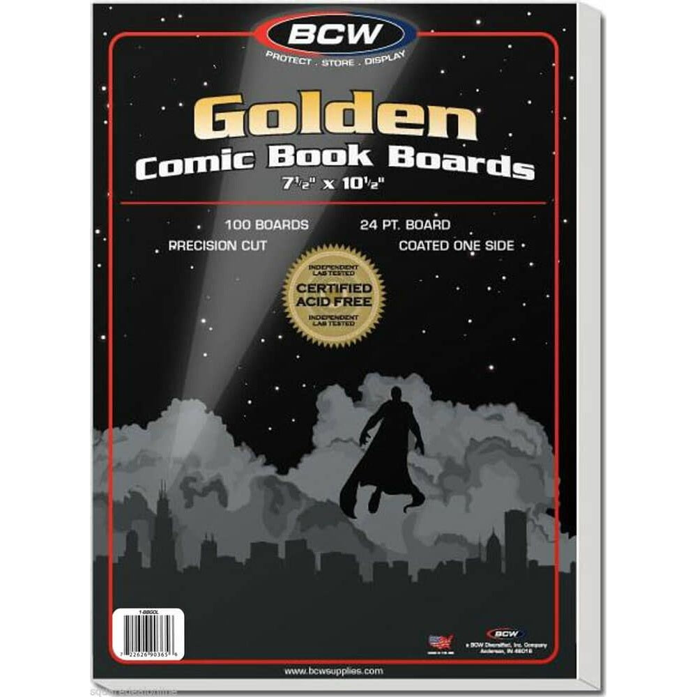BCW, carton Comic Golden, paquet de 100 (1-BBGOL)
