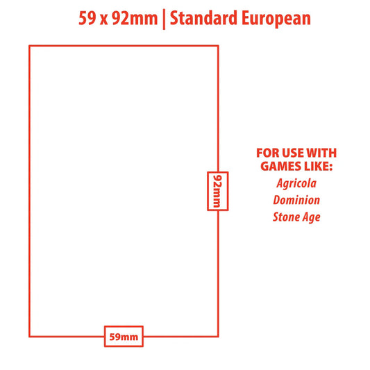Ultra PRO, pochette Board Game Standard European 59 x 92 mm, paquet de 50 (82602-1)