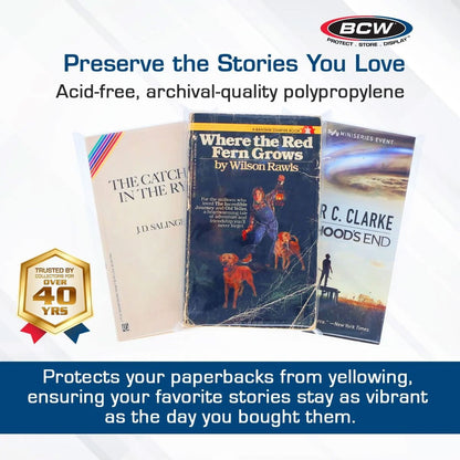 BCW, Paperback Bag, Pack of 100 (1-BB-MM1)