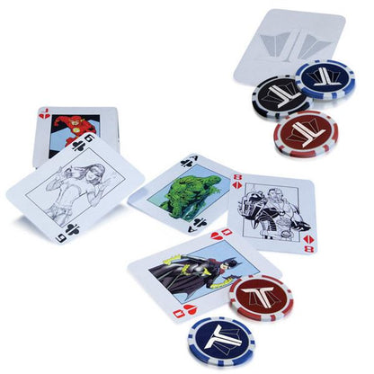Justice League, ensemble jeu de poker (DC Collectibles)